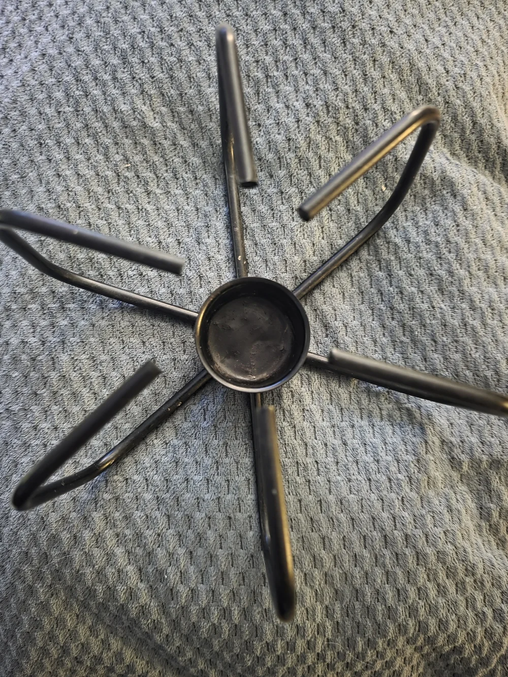 Modern Black Metal Candle Stand for Pillar Candles - Home Accents
